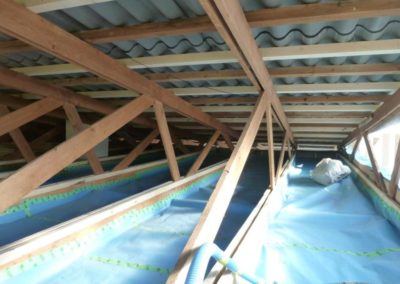 Toiture du maison durable, construction eco-responsable